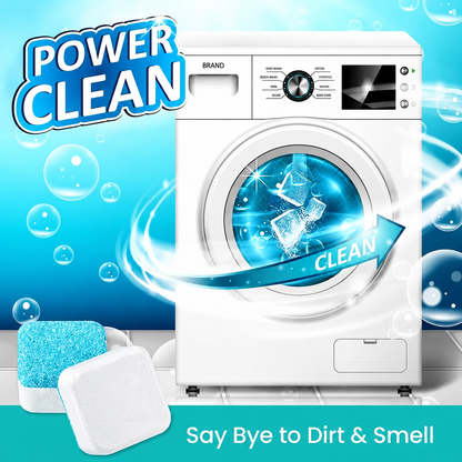 Powerful Washer Deep Cleaner Tablets – Eliminate Hidden Bacteria & Bad Smells Fast