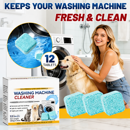 Powerful Washer Deep Cleaner Tablets – Eliminate Hidden Bacteria & Bad Smells Fast